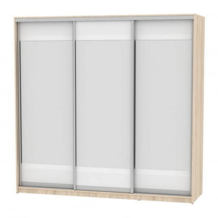 Шкаф-купе B-230х235х60-1(ДСС-Белый-D10D10D10)_0