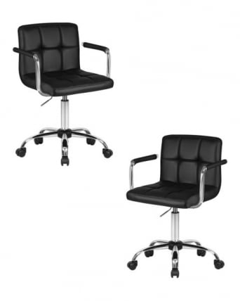 Офисное кресло для персонала ДОБРИН ТЕРРЙ (черный) 2 шт / DOBRIN TERRY_0