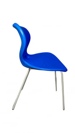 Стул универсального назначения АУРА (рост 6) Синий/Каркас полимерный хром / AURA_0