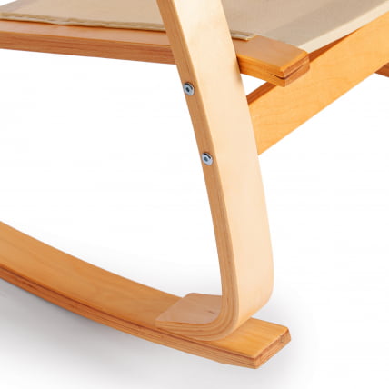 Кресло-качалка mod. AX3005 дерево береза, ткань: полиэстер/хлопок, 61х94,5х104 см, дерево: натуральный #1/ ткань светло-серая 2_14