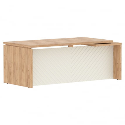 Стол руководителя левый Torr LUX TLCT 209 L Дуб Бофорд Латте_0