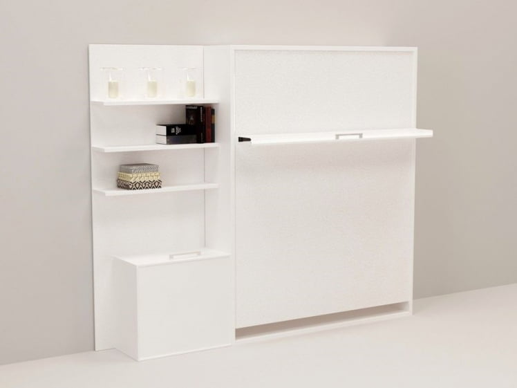 Откидная кровать с полкой Смарт 1 К 1600+П левая Венге_0