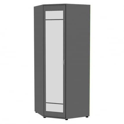 Шкаф распашный Алиса(H6_M)2230х854х854ручкаскоба96мм(Графит)_0