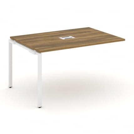 Проходной наборный элемент переговорного стола CONCEPT CN.NPRG-013 Сандал Янтарный Белый_0