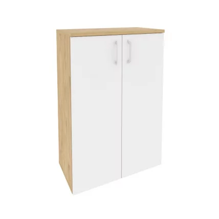 Шкаф средний широкий (2 средних фасада ЛДСП) ONIX O.ST-2.3 Тиквуд Светлый/Белый_0