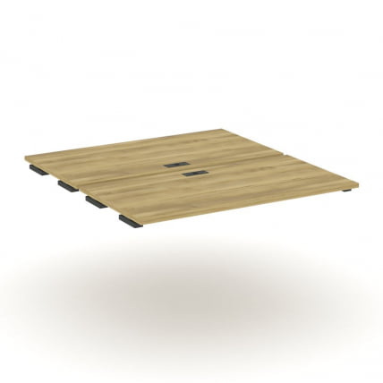 Двойной стол-приставка к двум опорным тумбам/шкафам CONCEPT CN.DSPR-005 Дуб Винченцо Антрацит_0