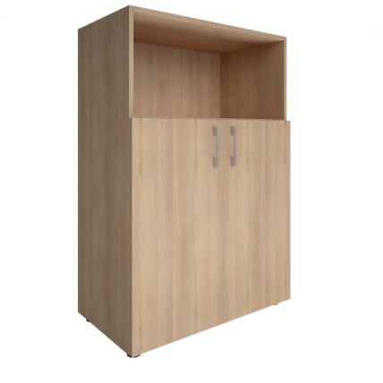 Шкаф книжный средний полуоткрытый без топа YALTA LT-ST 2.1L Снежная Платина_0