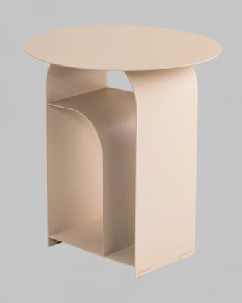 Журнальный столик Arwel металл бежевый_2