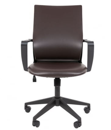 Кресло руководителя Chairman 545 БП экокожа Коричневый_1