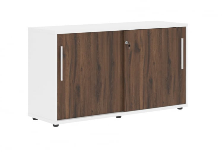 Шкаф с дверьми-купе ЕДИС ЕЛC 1343 Дуб Денвер темный Белый Белый / EDIS ELC_0