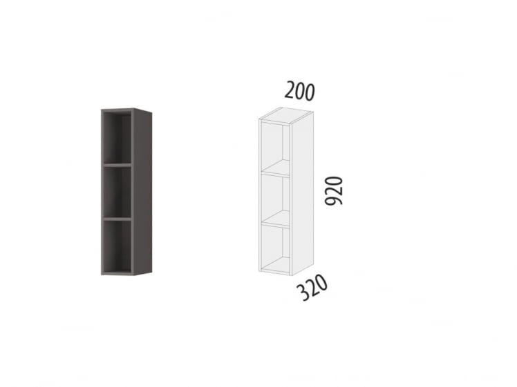 Шкаф кухонный открытый Бостон 104.37_1