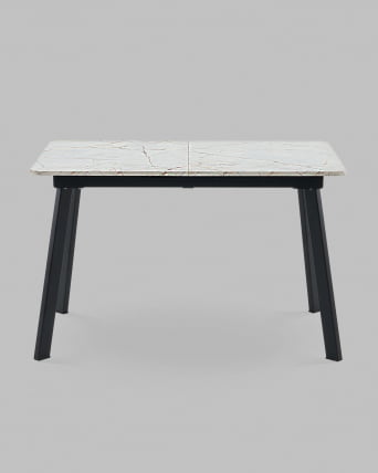 Стол Бату нев 120-160/80/76 азул оникс подстолье металл черный / Batu new_2