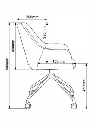 Кресло МГ-24 Б | 4 луча | На глайдерах / B_6