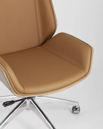 Кресло руководителя ТопЧаирс Cровн Коричневое / TopChairs Crown_8