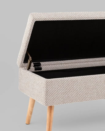 Банкетка Сторми с ящиком бежевый_5