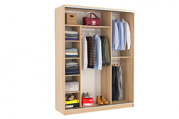 Шкаф-купе Бассо 7-600 79 SK-01B52 дуб сонома_1