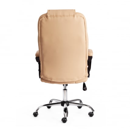 Кресло BERGAMO хром (22) кож/зам, бежевый, 36-34_3