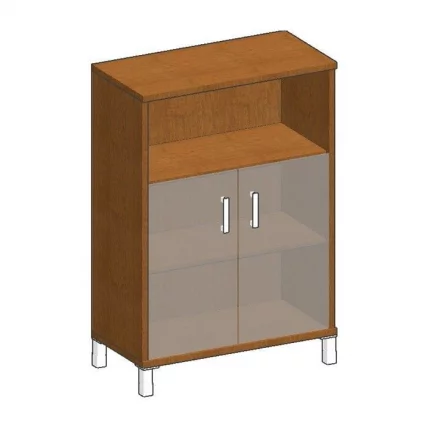 Стеллаж стекло тонированное В420.5 Дуб девон_0