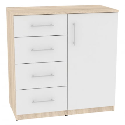 Комод Калисто(K18)923х902х468ручкарейлинг160мм(ДСС-Белый)_0