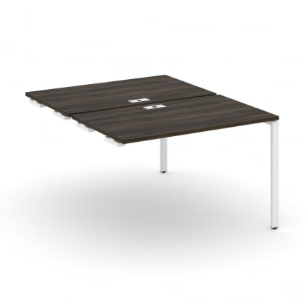 Двойной стол-приставка к опорным тумбам/шкафам CONCEPT CN.DSPR-002 Дуб Мали Белый_0