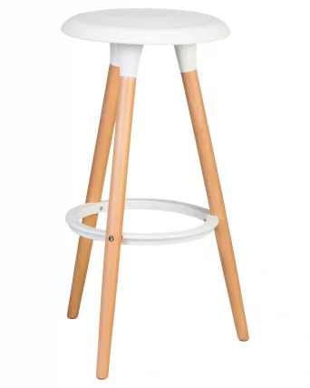 Табурет барный DOBRIN ROYCE Белый W-02_0