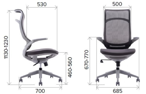 Кресло руководителя Everprof Spirit Сетка Синий_5