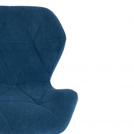 Кресло СЕЛФИ флок , синий, 32 / SELFI_5