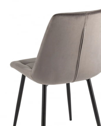 Стул Флекс New велюр антрацитовый 2 шт._5