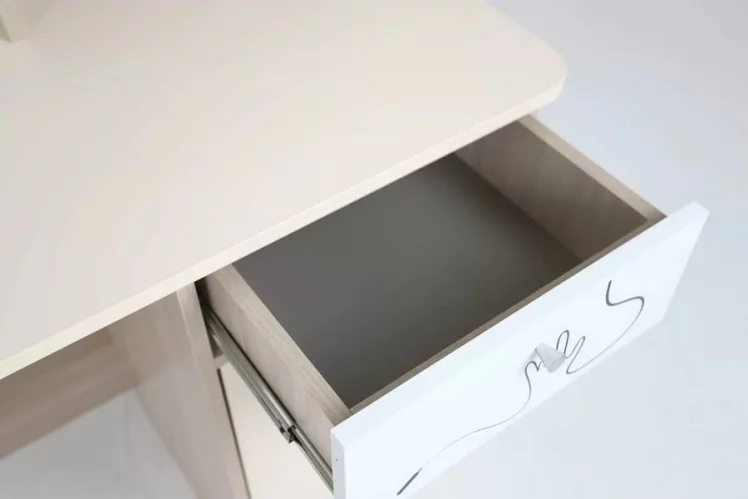 Стол компьютерный Котофей Ясень шимо светлый Вайс Белый_12