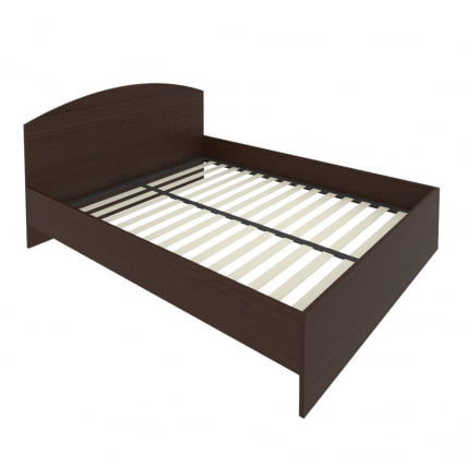 Кровать с ортопедическим основанием и изголовьем LIGHT С-КИ-160 Венге Цаво_0