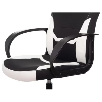 Кресло компьютерное BRABIX Alpha GM-018 Черное/белое_4