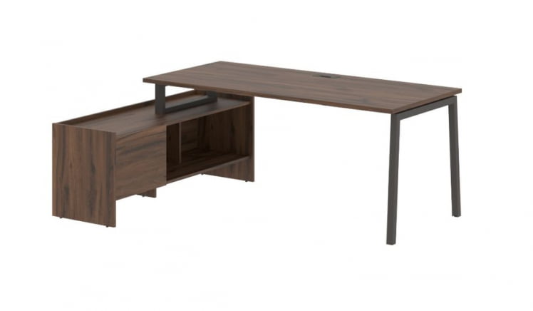 Стол с тумбой EDIS ELCT 19814 Дуб Денвер темный Мокко_0