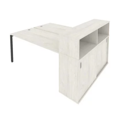 Рабочая станция с опорным шкафом-купе Metal System Б.РС-СШК-2.4 Наварра/Антрацит_0