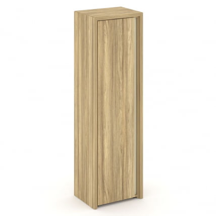 Шкаф высокий узкий левый (высокий фасад ЛДСП) Corner COR.SU-1.9(L) Гикори Песочный_0