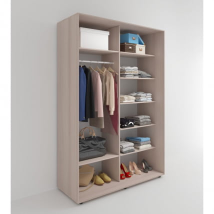 Шкаф-купе 2-х дверный Акцент-Вера ДР 1600х600 Ясень шимо светлый_1