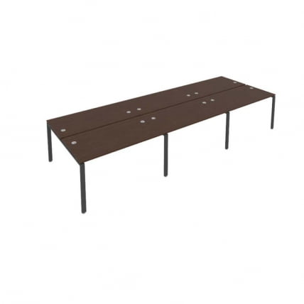 Рабочая станция на 6 раб.места Metal System Б.СМ-6.3 Венге/Антрацит_0