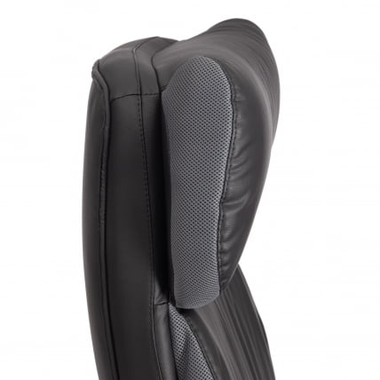 Кресло руководителя Duke metal BL кож/зам/ткань, черный/серый, 36-6/12_10