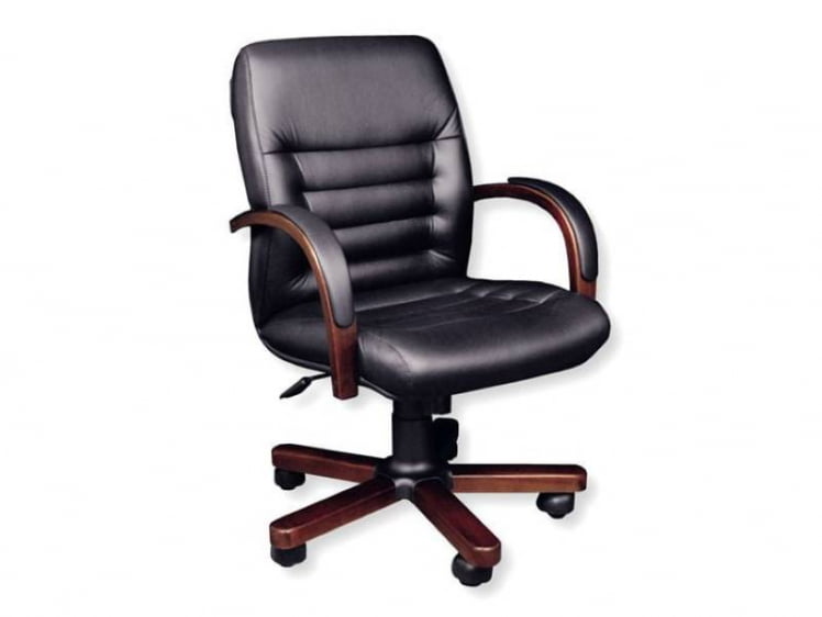 Кресло MYRA B черный/темный орех_0