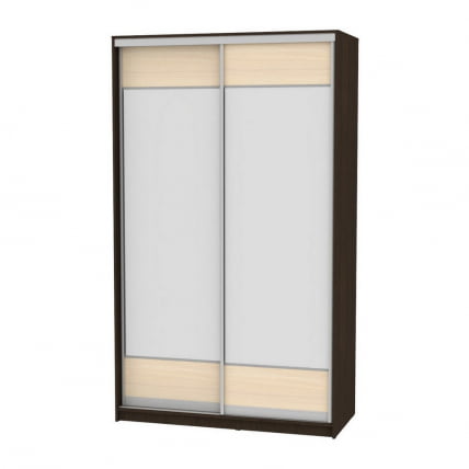 Шкаф-купе B-220х135х60-2(Венге-ДМ-D8D8)_0