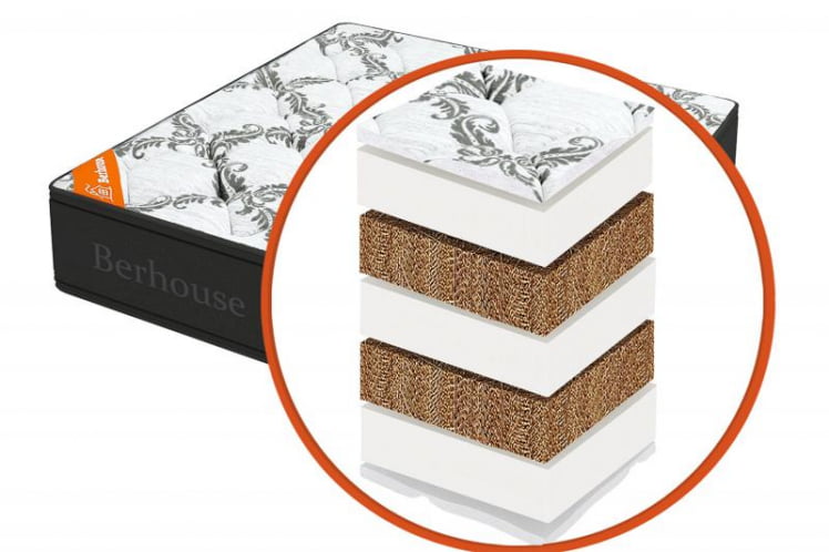 Матрас Imperial Suite холкон-кокос Gray Night (Berhouse) Размер: 1200х2000 мм _0