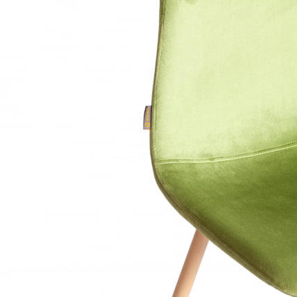 Стул BREEZE (mod. JSC-58) Велюр/металл , 44 х 53 х 86 см, Green (зеленый) HLR54 / натуральный_7