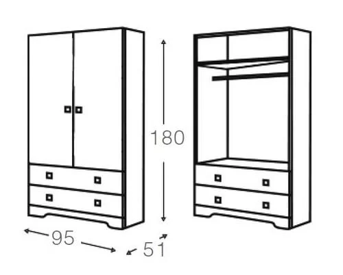 Шкаф Micuna А-1805 white_1