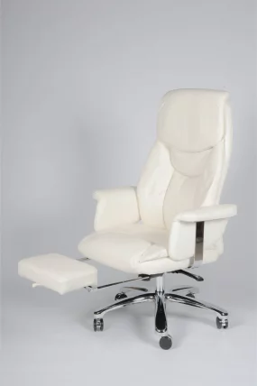 Кресло офисное Парламент H-2021-70-5 ivory leather Слоновая кость_5