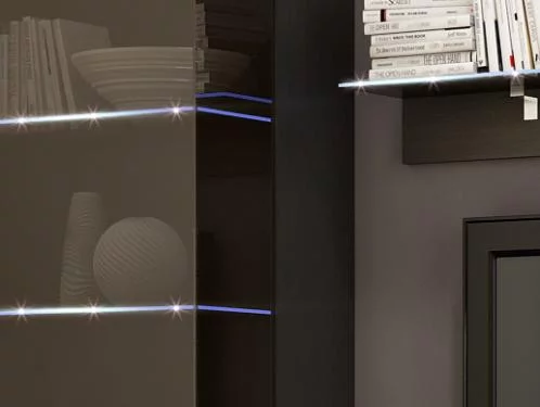 Гостиная Виго со шкафом Венге Белый глянец_3