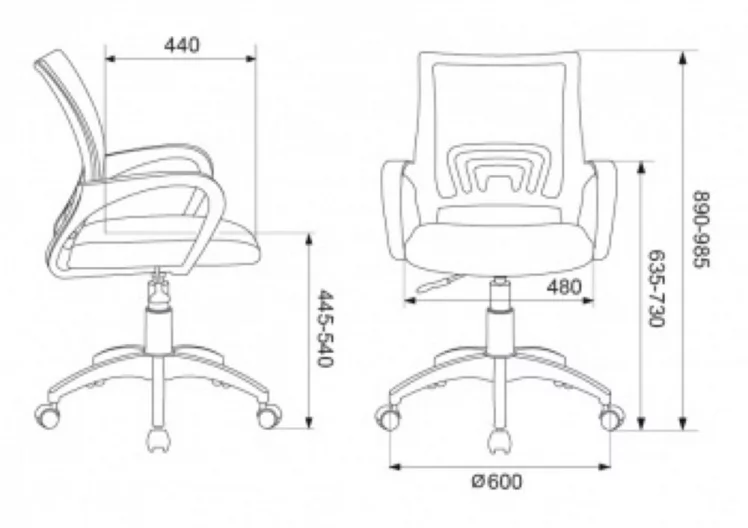 Кресло офисное Бюрократ CH-695NLT Темно-серый_3