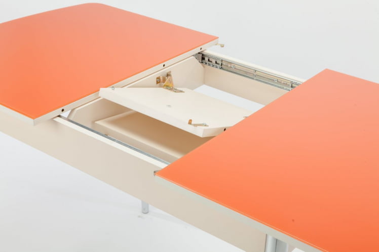 Столешница Чикаго СТ (6191) крем,стекло оранжевое_1