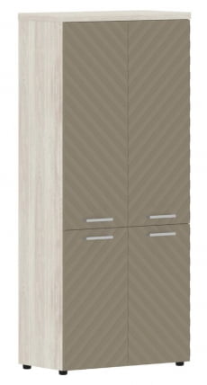 Шкаф с глухими средними и малыми дверьми Torr LUX TLHC 85.3 Сосна Эдмонд Капучино_0