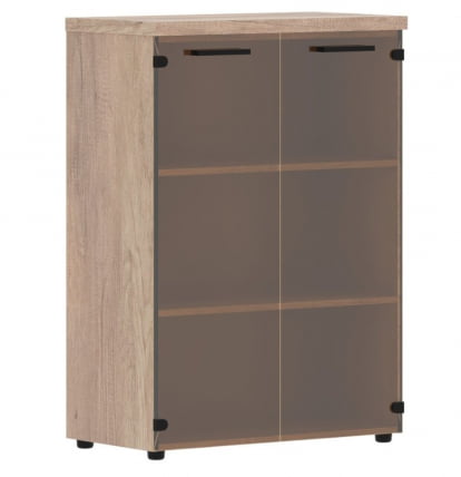 Шкаф со стеклянными дверьми и топом Torr LUX TMC 85.2 Дуб Каньон_0