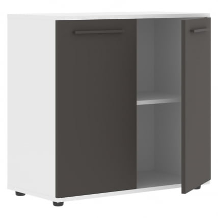 Шкаф с глухими малыми дверьми ЕДИС ЕЛCС 85.1 Мокко Мокко Белый / EDIS ELCS_1