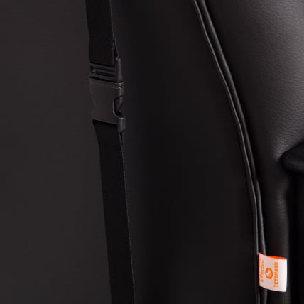 Кресло DRIVER (22) кож/зам/ткань, черный/серый, 36-6/TW-12_12